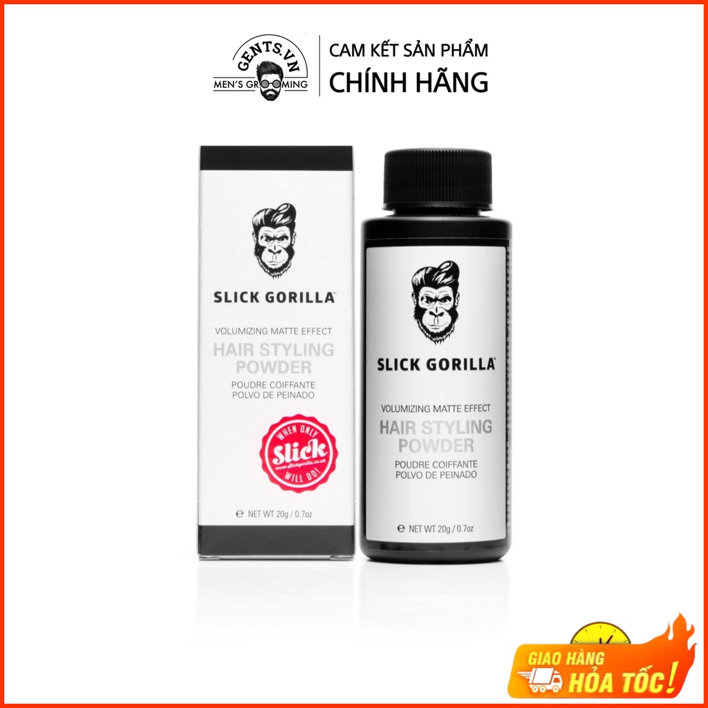 Bột tạo phồng, tạo kiểu tóc và giữ nếp cho tóc Slick Gorilla Hair Styling Powders 20g