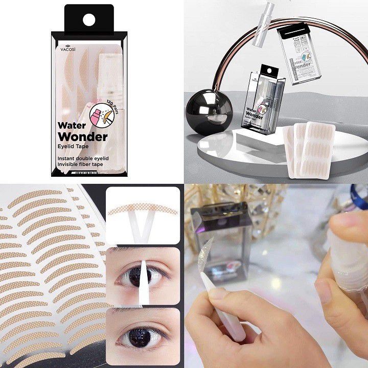 Dán mi lưới dạng nước Vacosi Water Wonder Eyelid Tape 240 miếng (VM23)