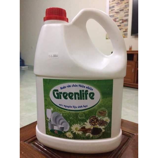 Nước rửa bát sinh học Greenlife hương quế 4L