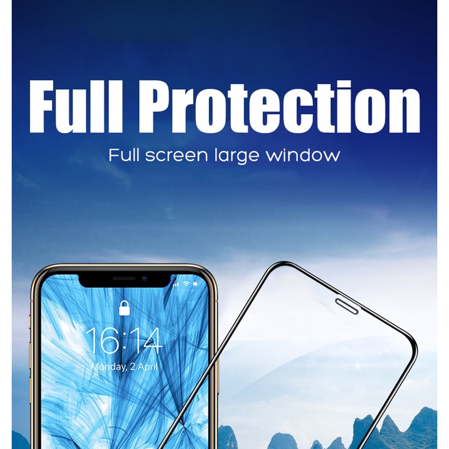 Kính Cường Lực Bảo Vệ Toàn Màn Hình Cho iPhone 6 6s 7 8 plus XR X XS Max 11 12 13 Pro Max Mini SE 2020 2022 SE3