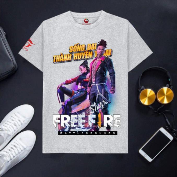 VHL Store [Đủ size] Áo Free Frie cotton màu ghi xám chất cực đẹp Miguie VHL Store
