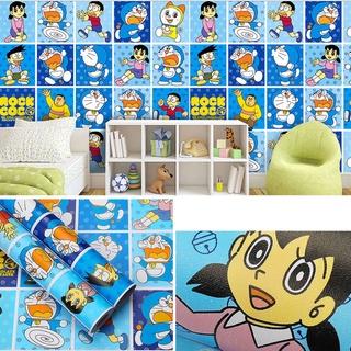 Decal dán tường đôrêmon và các bạn khổ 45cm