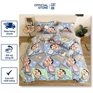 Bộ Ga Giường 5 Món Cotton Poly Cao Cấp Đẹp Như Lụa ( không kèm ruột )
