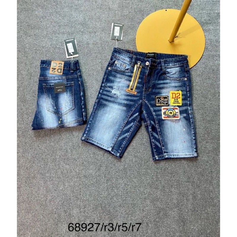 Quần jen nam quản  châu thuê lô gô quần short  nam khoá lệch vàng  thuê lô gô cực  đẹp