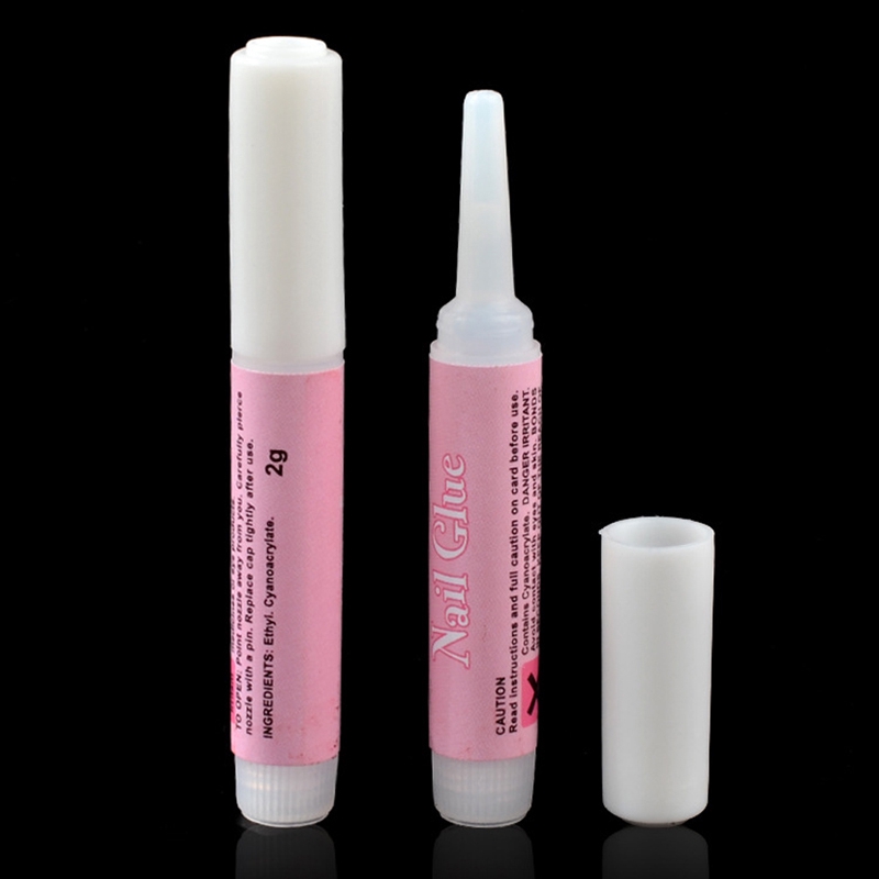 [Hàng mới về] Set 2 chai keo đính đá trang trí móng 2g