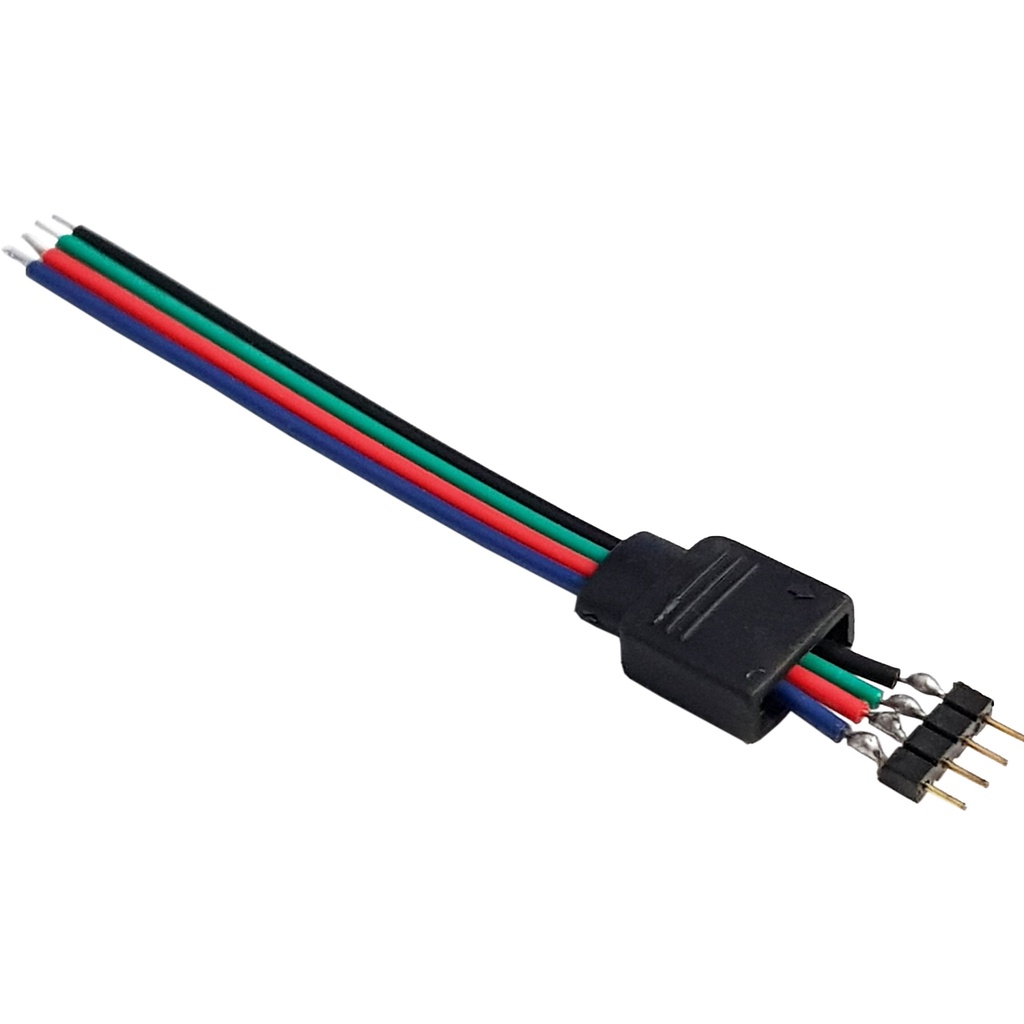 Dây Nối Led đực-cáI RGB 5050 3528 4 chân - loại hàn chân
