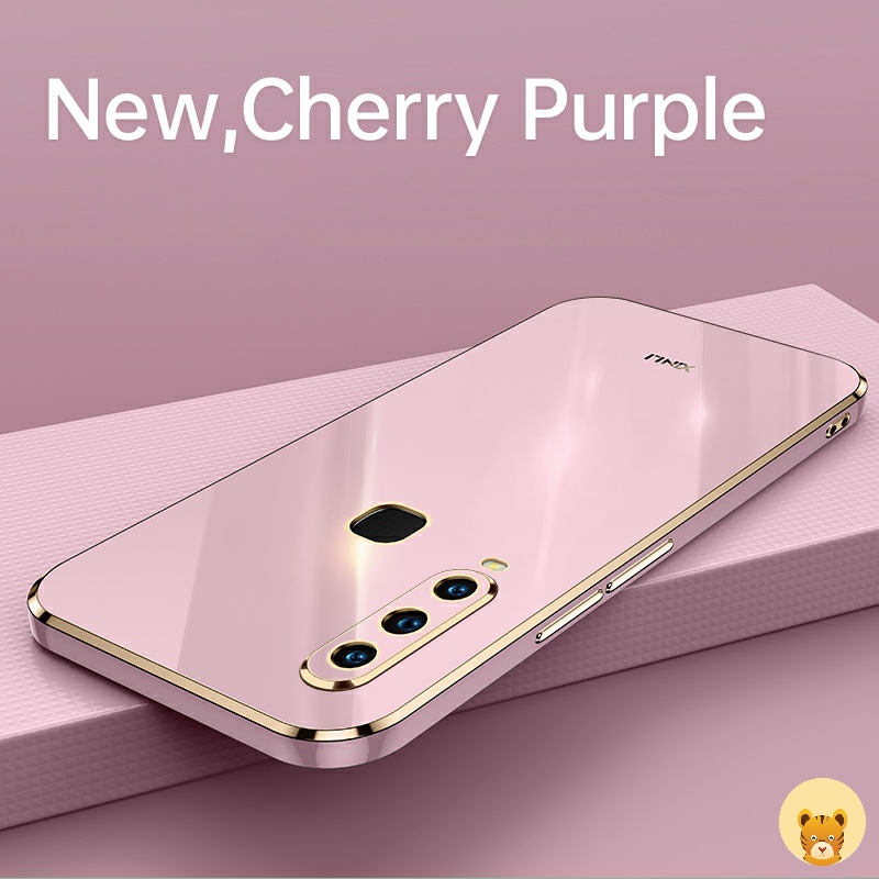 Ốp Điện Thoại Mềm Mạ Viền Sang Trọng Cho Vivo Y11 Y15 Y12 Y17 U10