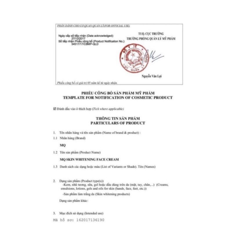 Body Huyết Thanh Mq Skin