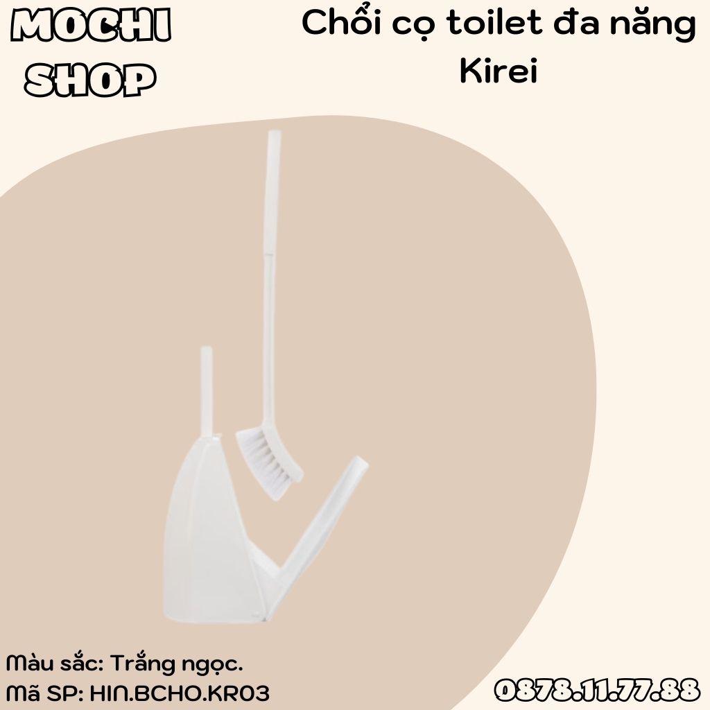 Chổi Cọ Toilet, Chổi Cọ Nhà Tắm Nhà Vệ Sinh ĐẦU VUÔNG KIREI Chính Hãng Inochi