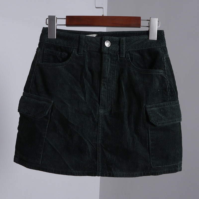 Chân váy f21 conduroy nhung siêu xinh