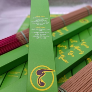 Nhang trầm hương sạch không hoá chất - Nhang xanh không cuộn tàn Tâm Thuần