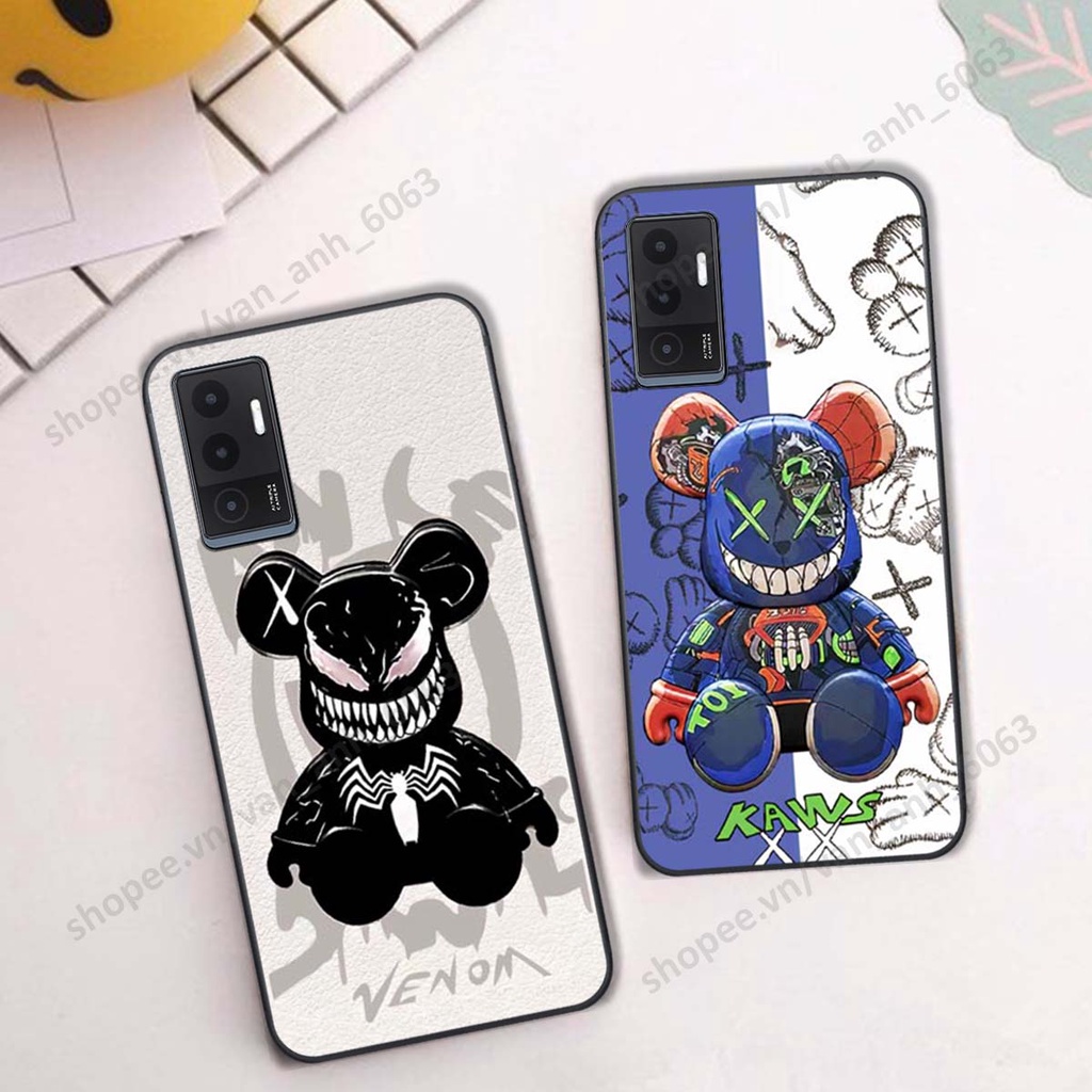 Ốp lưng Vivo V23e / V23 5G hình kaws, bear brick, venom thời trang siêu ngầu
