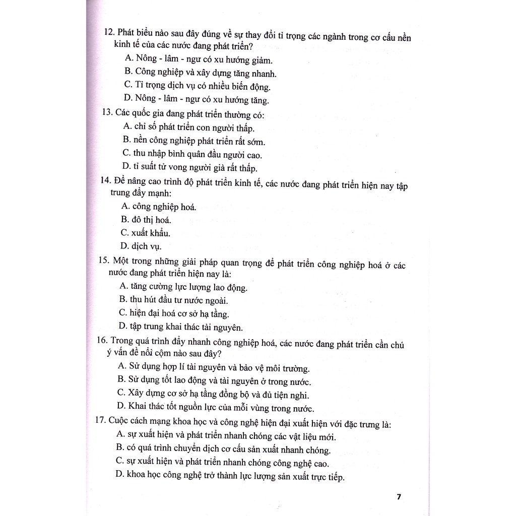 Sách - Trắc nghiệm Địa lí 11 - Lý thuyết và thực hành