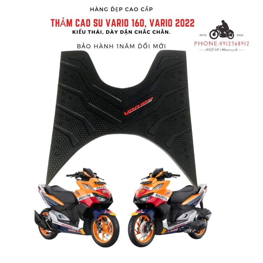 Thảm Lót Chân Xe Vario 160 Năm 2022