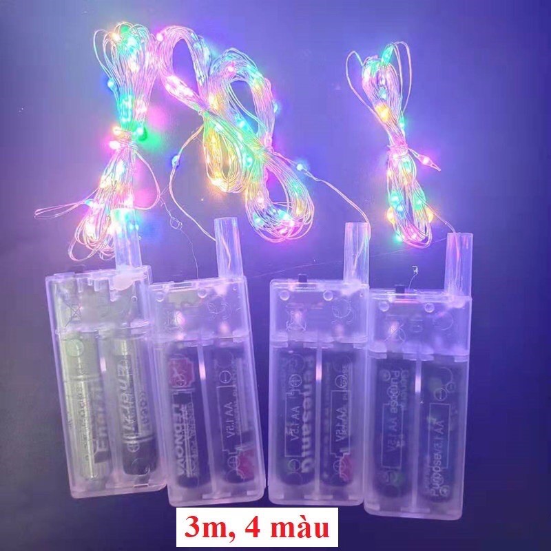 Đèn Led Đom Đóm 3m 30 led Fairylight dùng pin tiểu