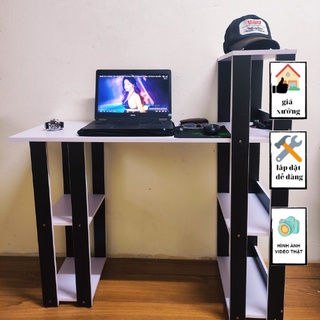 Bàn Học Bàn Làm Việc Kết Hợp Kệ Sách chất liệu gỗ cao cấp MDF nhập khẩu Thái Lan