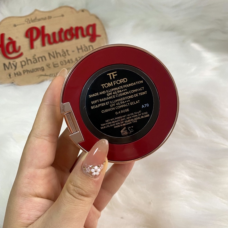 Phấn nước Tom Ford vỏ đỏ bản LIMITED Tặng lõi phụ + 2 bông phấn