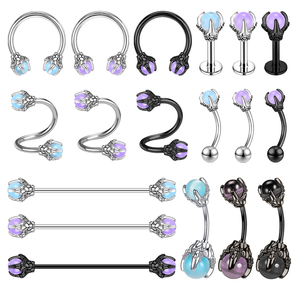 1 Khuyên Xỏ Cơ Thể Hình Móng Vuốt Rồng Cá Tính