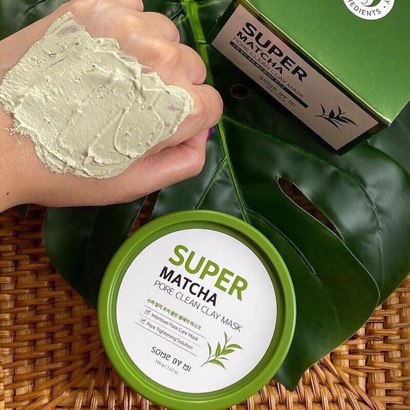 Mặt Nạ Đất Sét Trà Xanh Some By Mi Super Matcha 100g Nhập Khẩu Chính Hãng