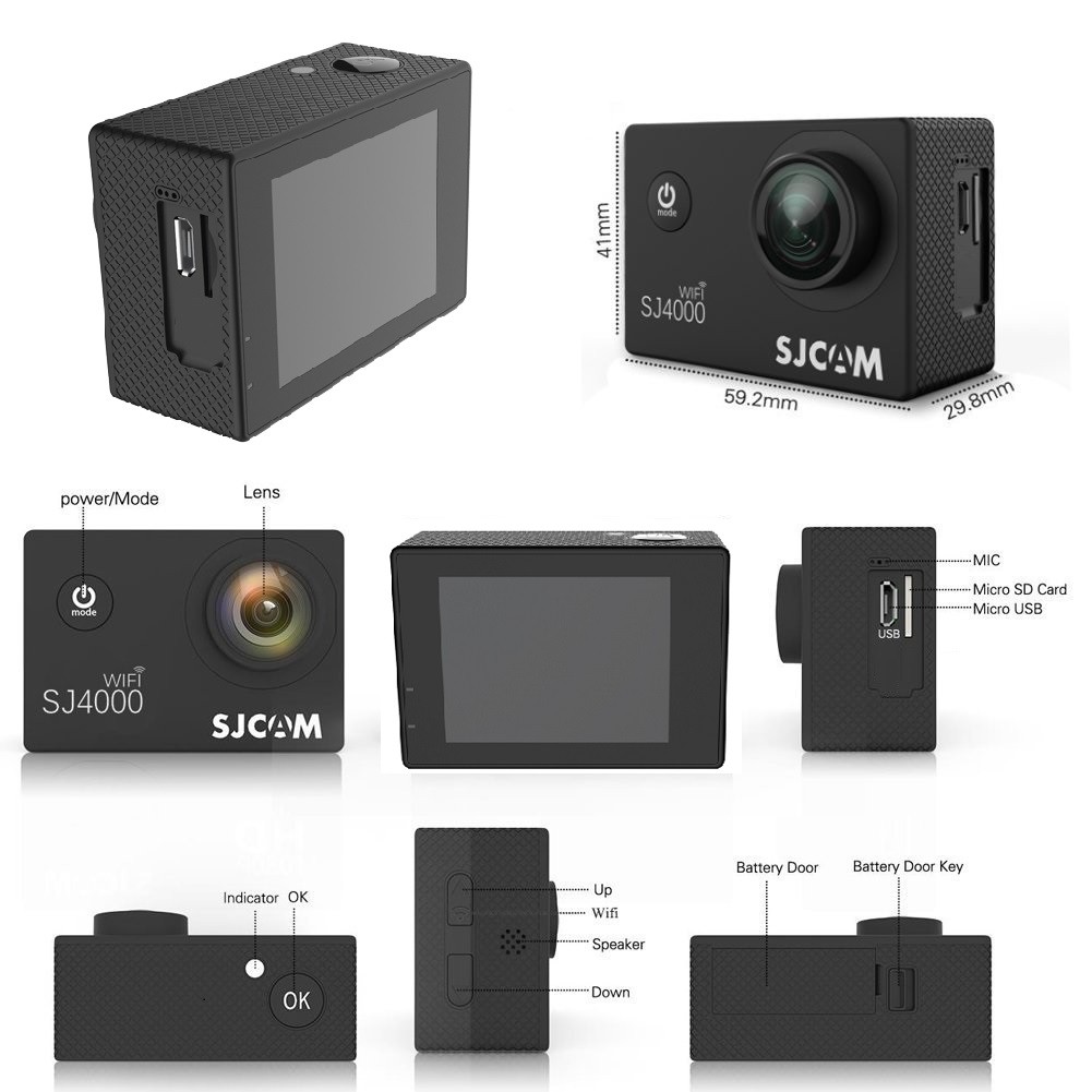 Camera SJCAM 4000 Wifi 12mp Full Hd 1080p Màn Hình 2 Inch BH 12 Tháng | BigBuy360 - bigbuy360.vn