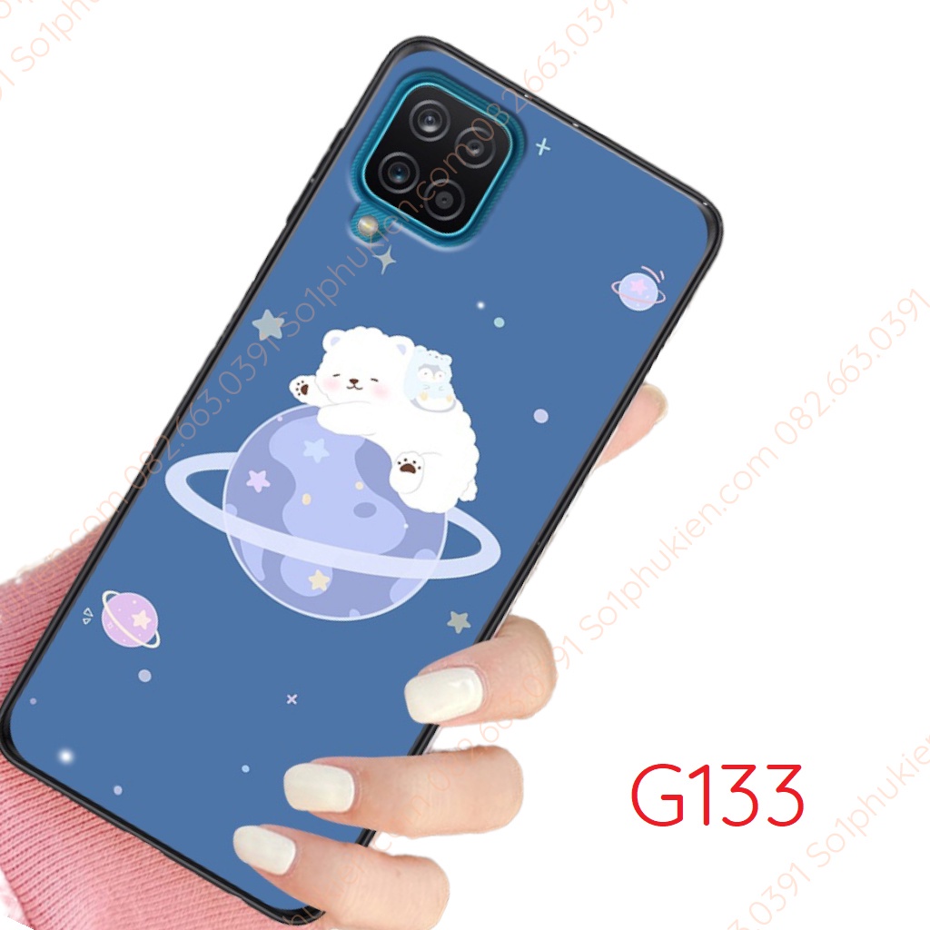 Ốp lưng Samsung Galaxy A12 A22 4G  A22 5G M32 in hình gấu xinh, gấu vũ trụ đáng yêu