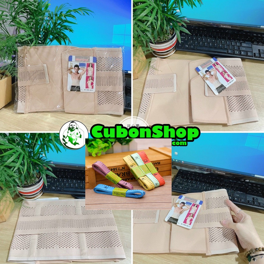 (Tặng thước dây)Gen nịt bụng dán định hình eo thon mã 3336 cho cả nam và nữ