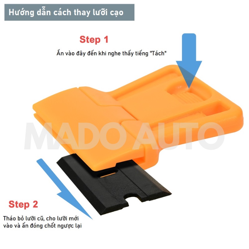 Dụng cụ cạo keo dán Film cách nhiệt cũ nhỏ gọn MADO AUTO FD59