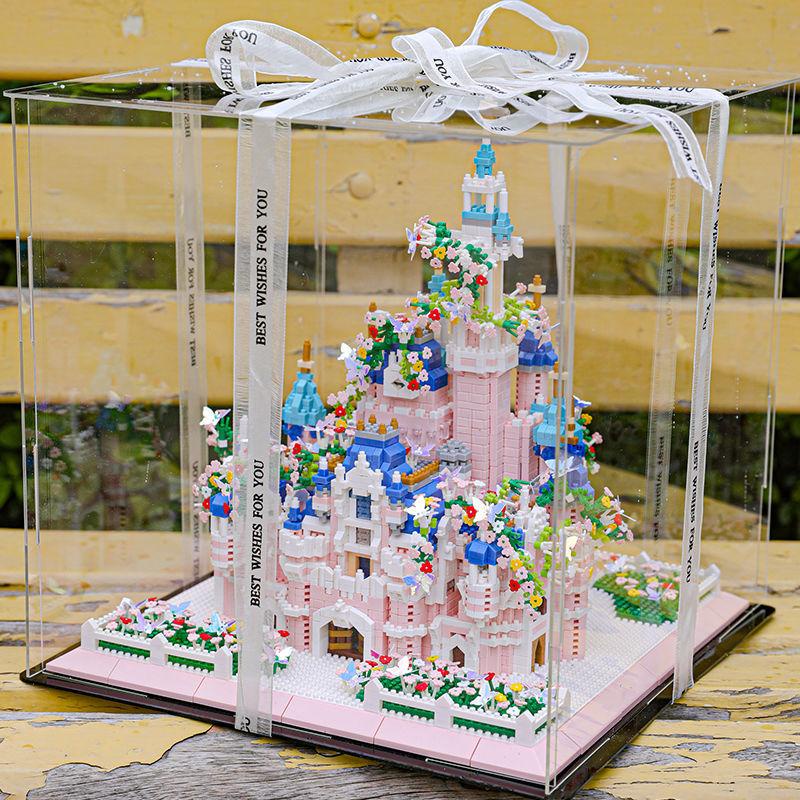 Tương thích Lego mini  Khu nhà  sân vườn Disney Lâu đài  tập hợp Đồ chơi Quà tặng