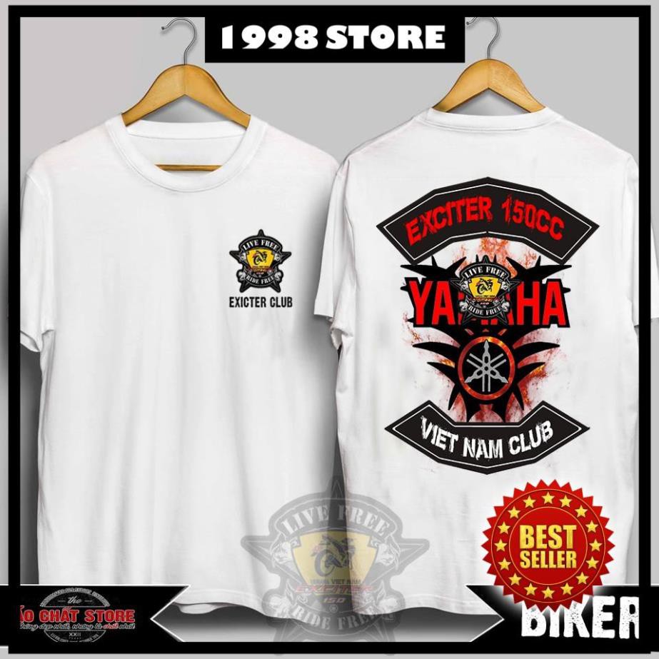 [SIÊU PHẨM] Áo Thun Biker Exciter Yamaha Club | Áo Biker Đi Phượt | Racing Tshirt
