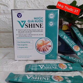 [Lẻ 1 gói]Nước Giải Rượu – Vshine, Hỗ trợ giải độc gan, giảm say rượu, giảm tác hại của rượu. Gói 10ml.