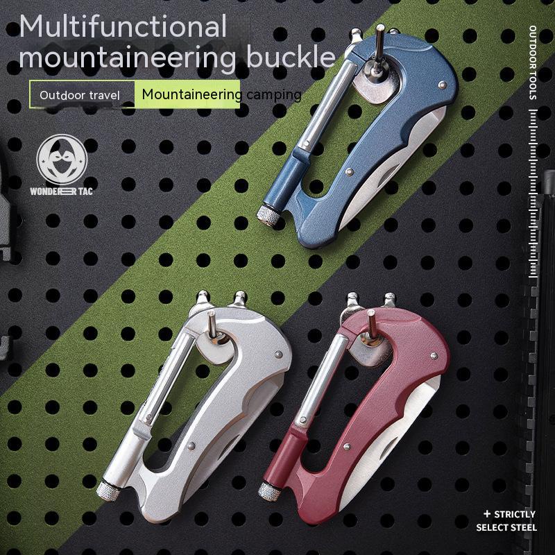 Móc Khóa Chữ D Đa Năng Bằng Hợp Kim Nhôm Cho Hoạt Động Leo Núi Ngoài Trời