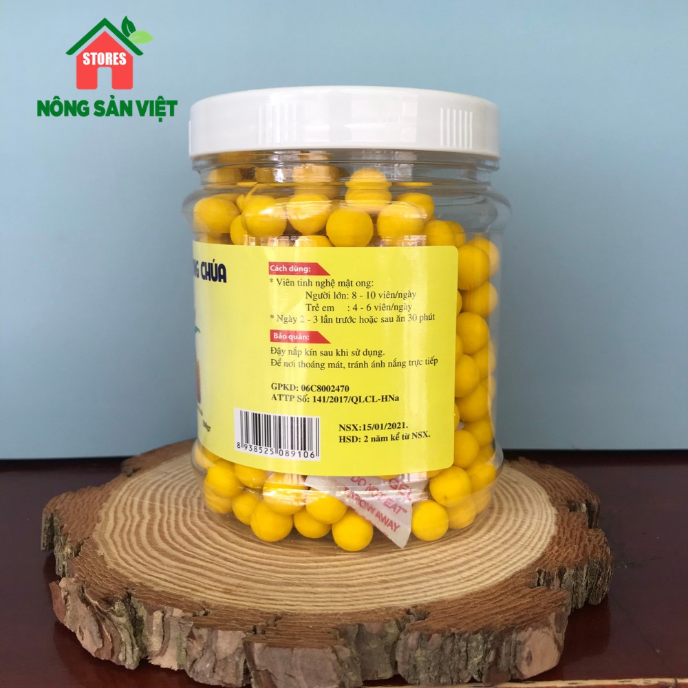 Viên Nghệ Sữa Ong Chúa Hộp 500gr - Đạt Chuẩn VSATTP