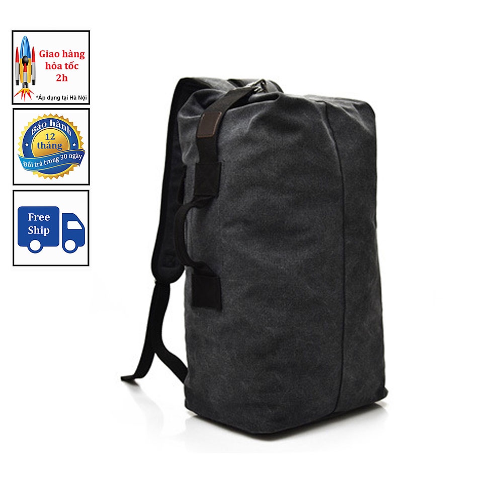 Balo phượt balo du lịch thời trang vải bố đựng được nhiều đồ TX 9127