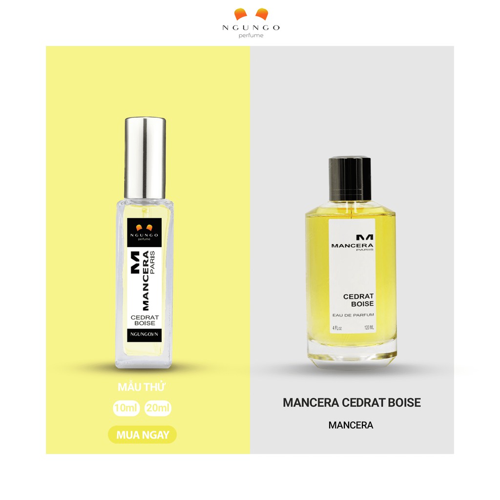 Nước hoa Mancera Cedrat Boise [mẫu dùng thử]