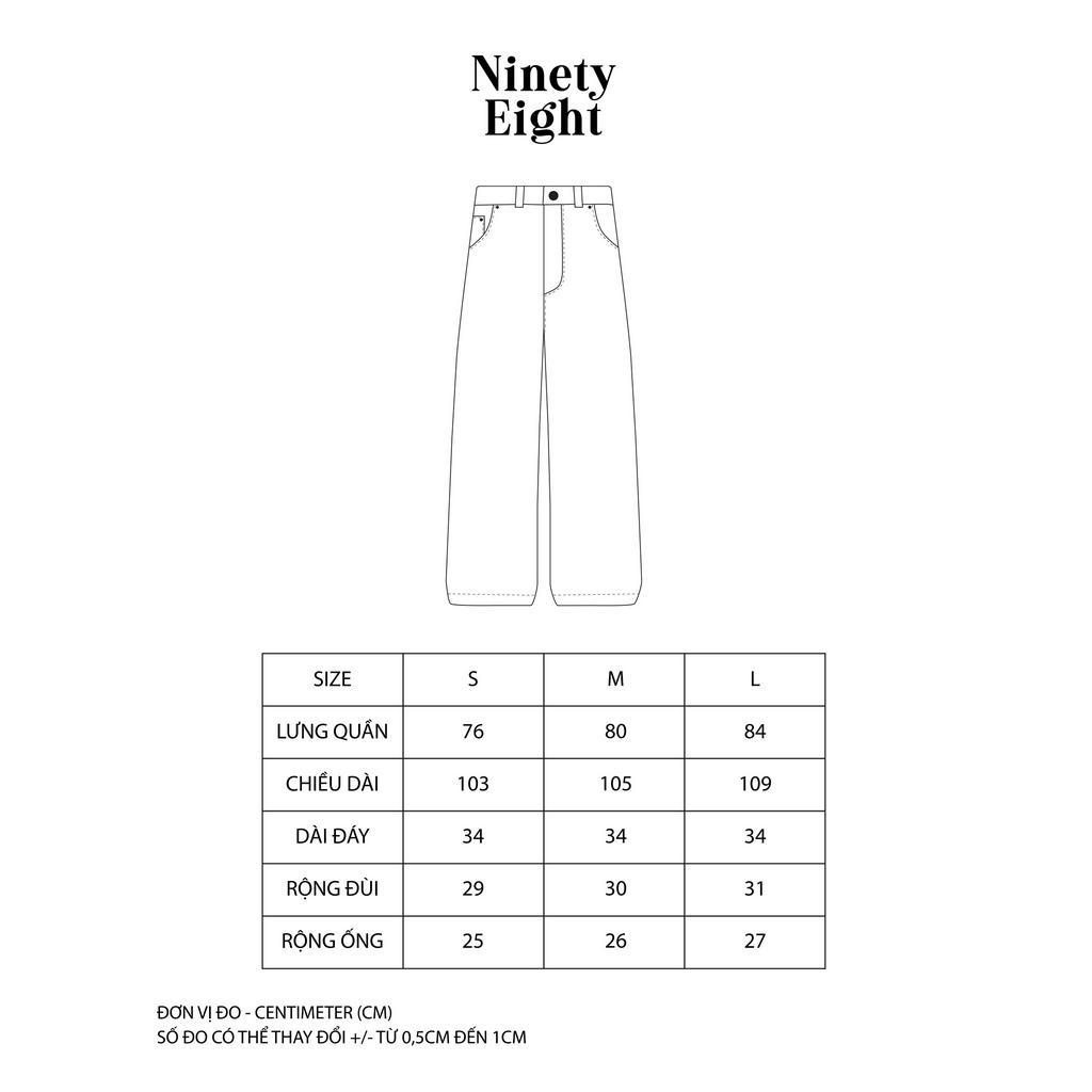 Quần Jeans Ninety Eight - DIRTY WASH JEANS LIGHT BLUE