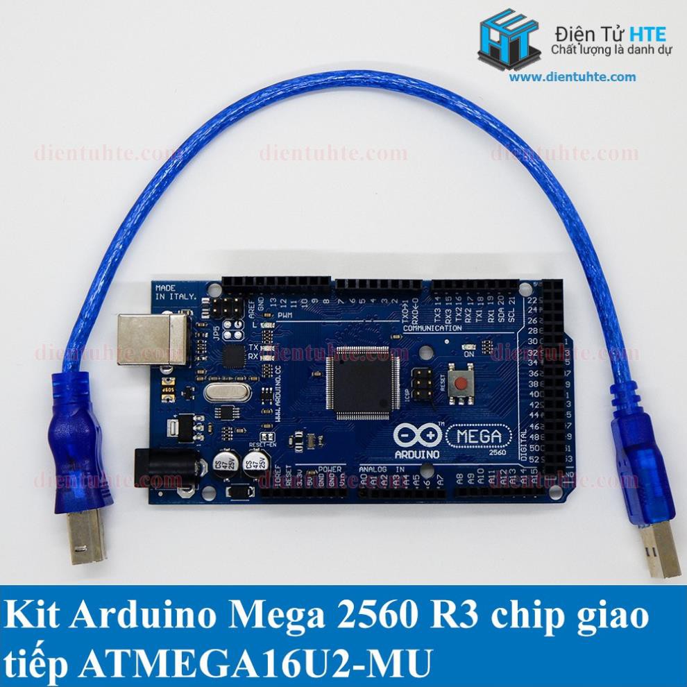 Kit Arduino Mega 2560 R3 ATMEGA16U2 kèm cáp USB