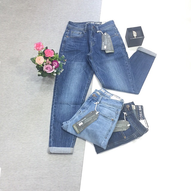 jeans bsggy dài mắc cá chân