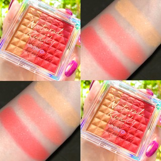 Phấn Má Hồng Novo 3 Màu Gradient Tone Cam Đào
