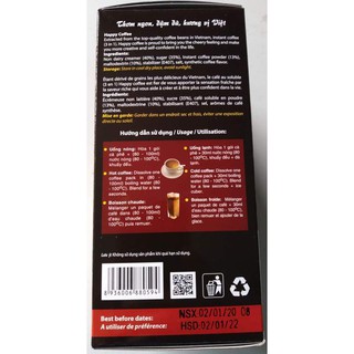 Cà phê sữa Happy Coffee dạng hộp