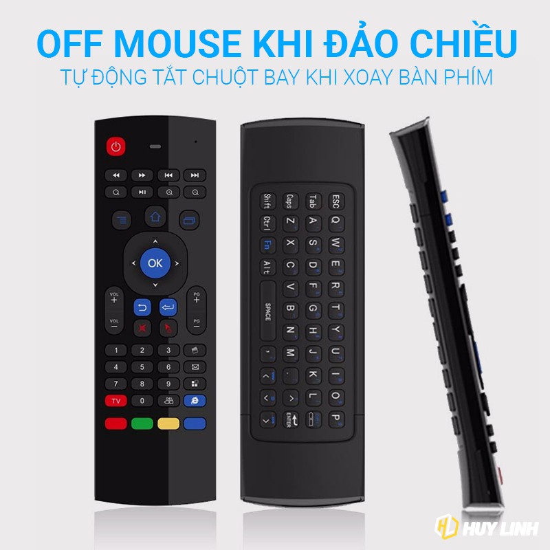 Chuột bay airmoust KM800/KM800V chuyên dụng cho Android TV Box, Smart TV, PC Laptop | BigBuy360 - bigbuy360.vn