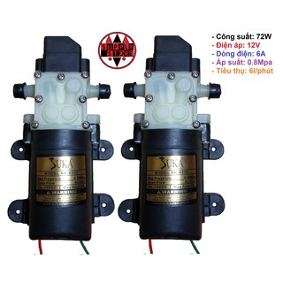 Combo 2 máy bơm nước mini 12v áp lực - bơm tăng áp mini 12v