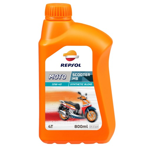 Dầu nhớt bán tổng hợp cao cấp xe tay ga Repsol Moto Scooter MB 10W-40