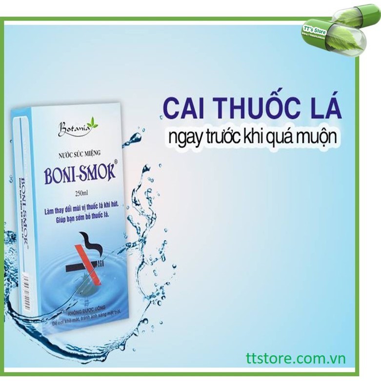 Nước Súc Miệng Cai Thuốc Lá Boni-Smok Chai 250ml