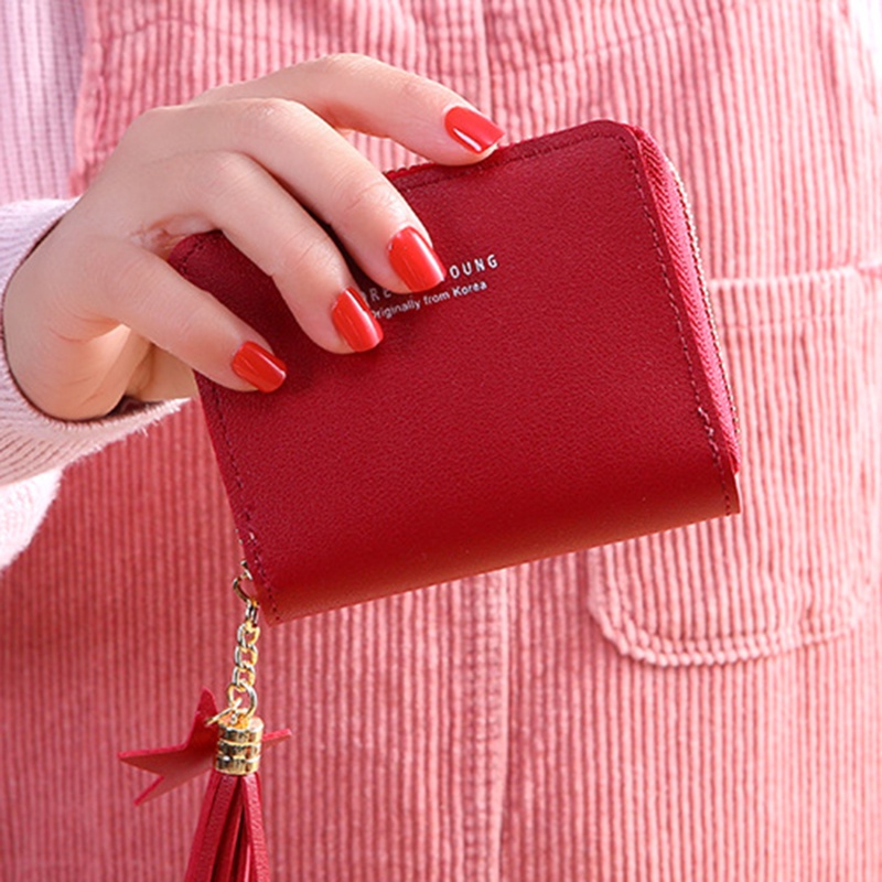 Ví Mini Có Khóa Kéo Thời Trang Dành Cho Nữ