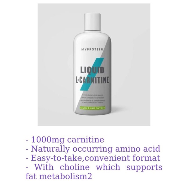 Myprotein Liquid L Carnitine Hỗ Trợ Đốt Mỡ, Giảm Cân Nhanh Chóng - Dạng Lỏng