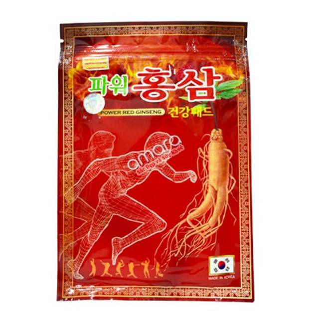 CAO DÁN HỒNG SÂM KOREA POWER GINSENG [TÚI ĐỎ 20 MIẾNG]