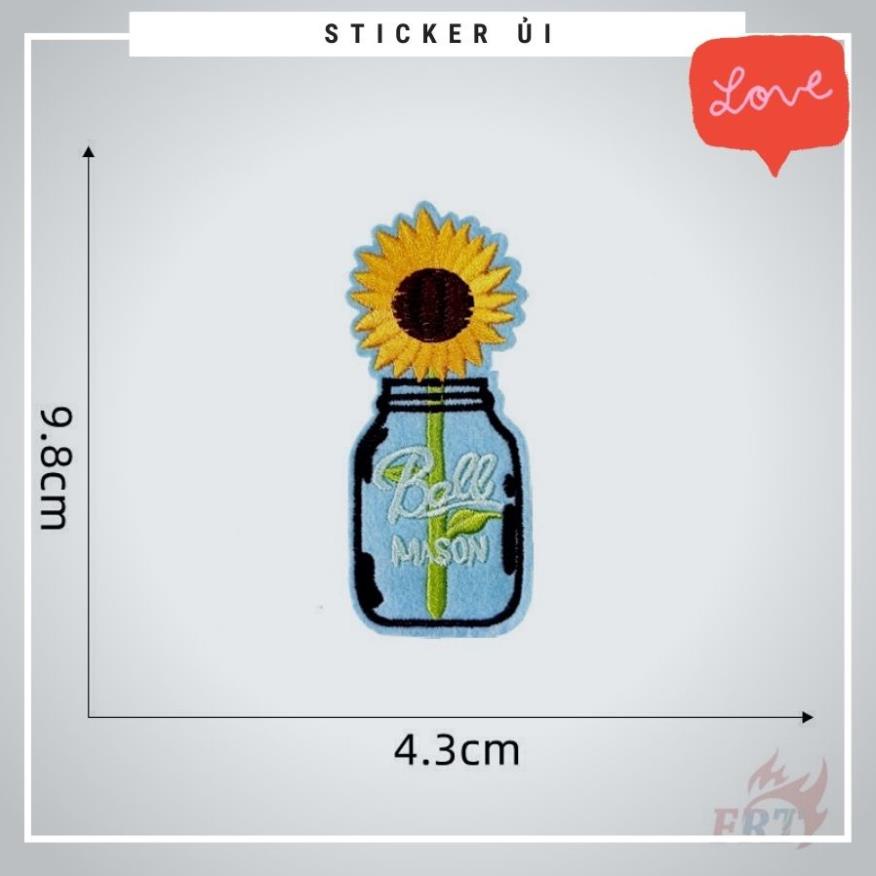 Sticker ủi áo Cao cấp - CÓ SẴN KEO ỦI - sticker vải dùng làm miếng vá áo, phụ kiện trang trí quần áo, balo, giày, nón