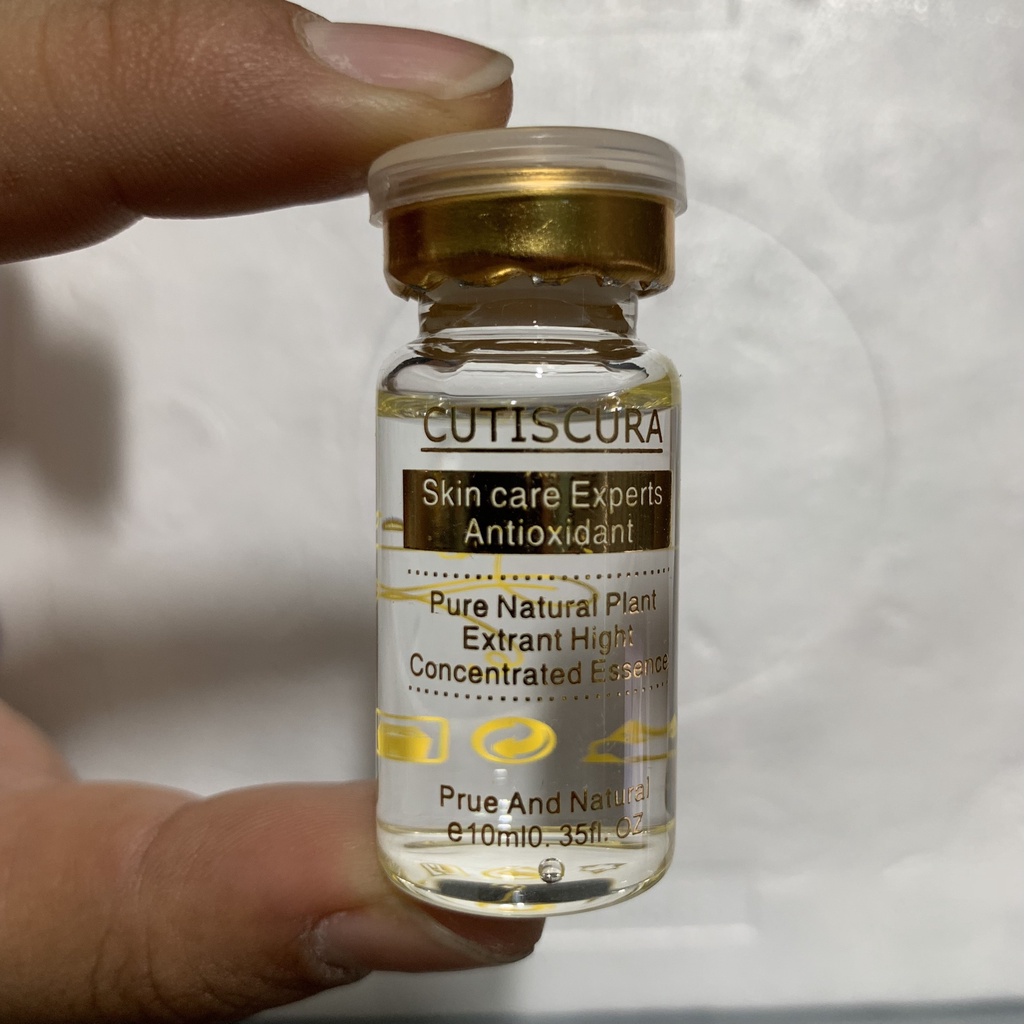Tế Bào Gốc Cutiscura 10ml mụn, trắng da, trẻ hóa, nám tàn nhang sẹo rỗ dùng trong lăn kim