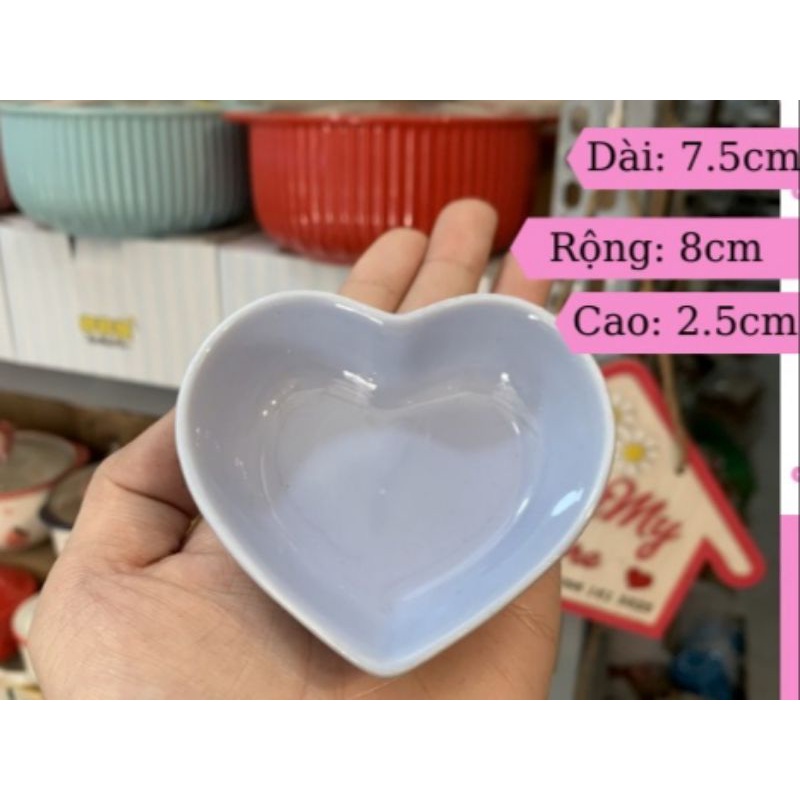 Bát chấm tim xinh xỉu