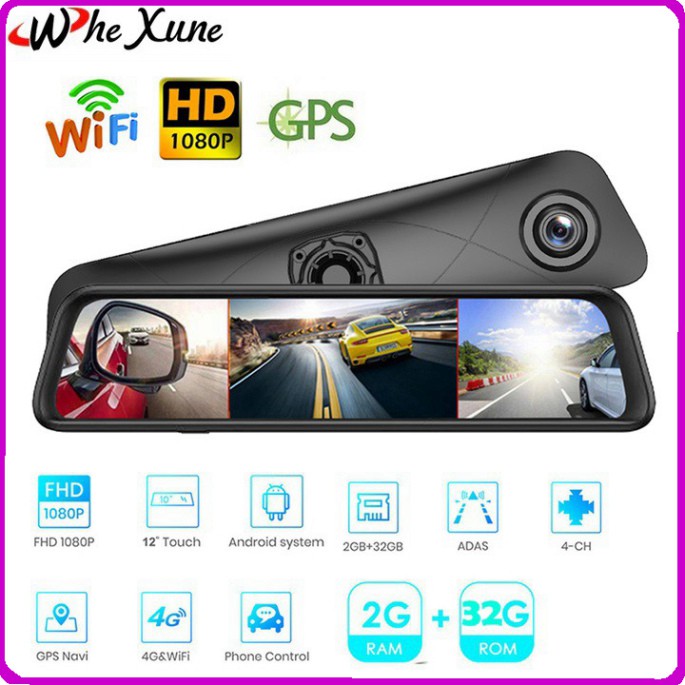 Sản phẩm Camera hành trình 360 độ gắn gương ô tô, thương hiệu cao cấp Whexune - Mã sản phẩm K960 ..